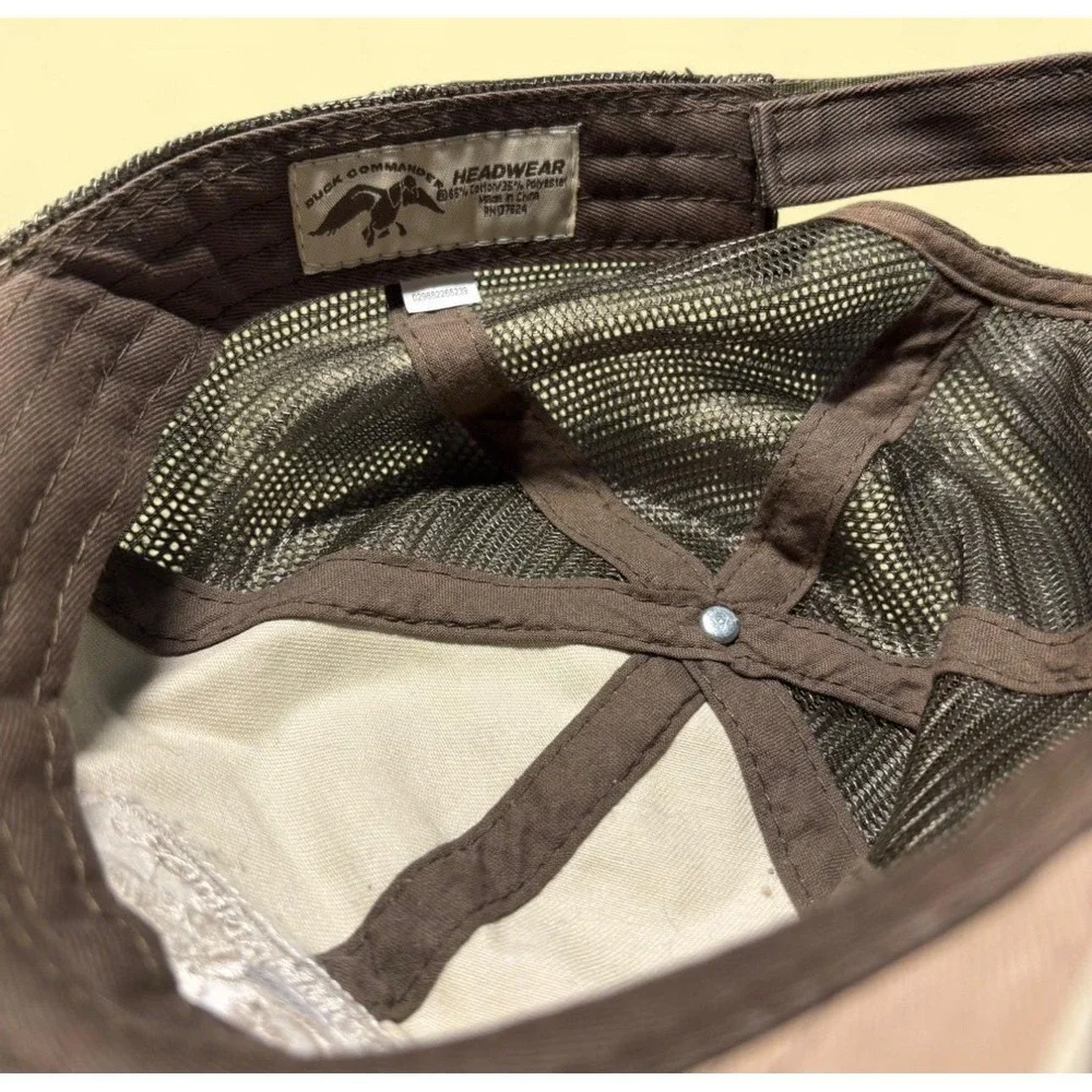Duck Commander Arise Kill Eat Tan Brown Mesh‎ Trucker Hat Hunting Baseball Cap